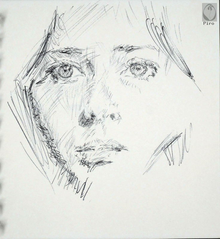 drawing - disegno al tratto di Piro